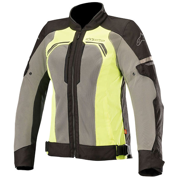 Image of Alpinestars Stella Durango Air Textile Jacket - Black / Grey / Fluo Yellow