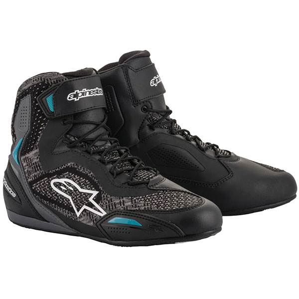 Image of Alpinestars Stella Faster-3 Rideknit Shoes - Black / Teal