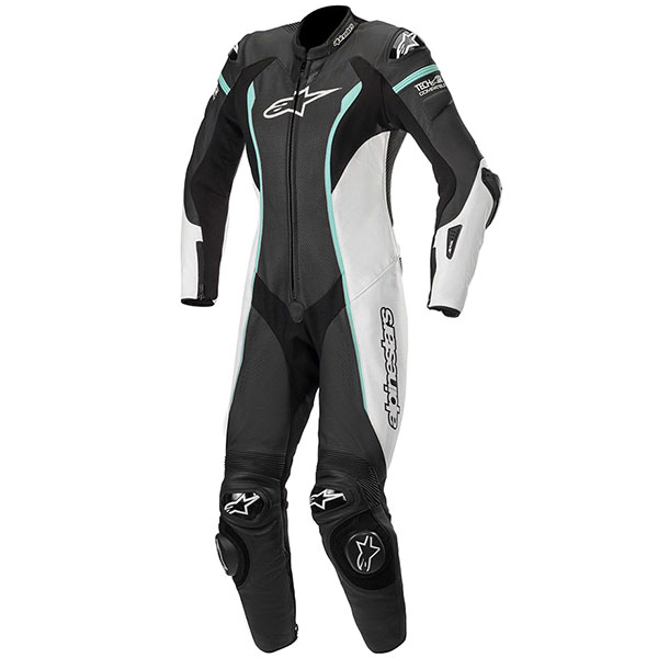 Image of Alpinestars Stella Missile 1 Piece Ladies Suit - Black / White / Teal