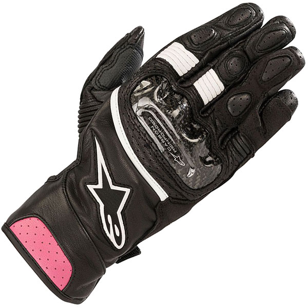 Image of Alpinestars Stella SP-2 V2 Leather Gloves - Black / Fuchsia