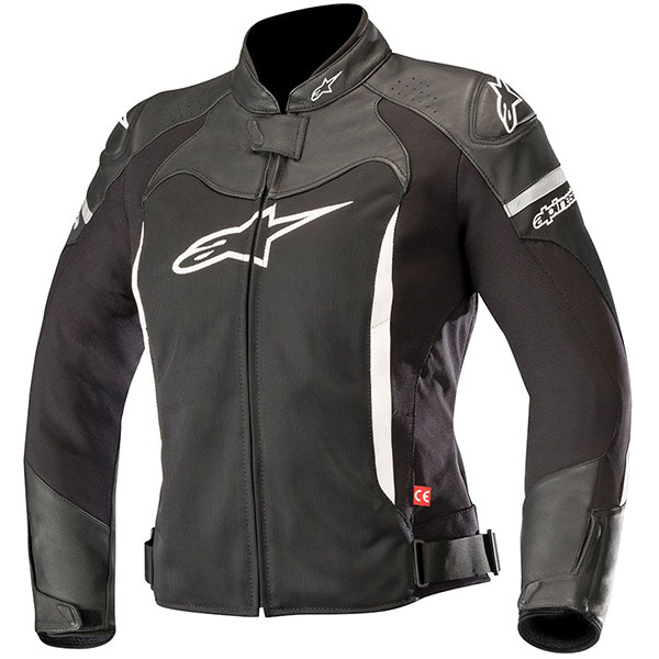 Image of Alpinestars Stella SP X Leather Jacket - Black / White