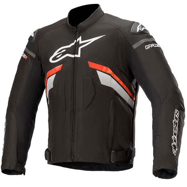 Image of Alpinestars T-GP Plus R V3 Textile Jacket - Black / Red Fluo / White