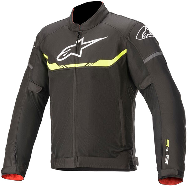 Image of Alpinestars T-SPS Air Textile Jacket - Black / Yellow Fluo