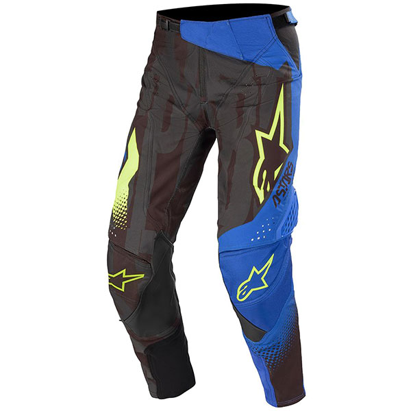 Image of Alpinestars Techstar Factory Pants - Black / Dark Blue / Yellow