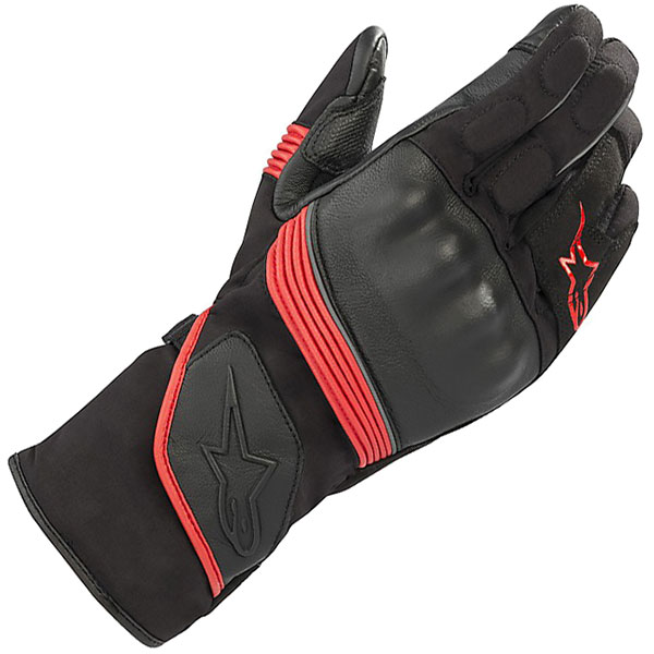 Image of Alpinestars Valparaiso V2 Drystar Mixed Gloves - Black / Bright Red