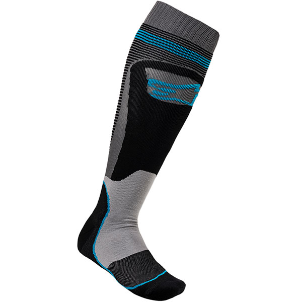 Image of Alpinestars MX Plus-1 Socks - Black / Cyan