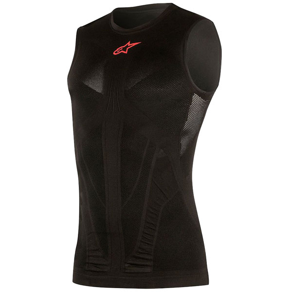 Image of Alpinestars Tech Tank Top Summer Base Layer - Black / Red