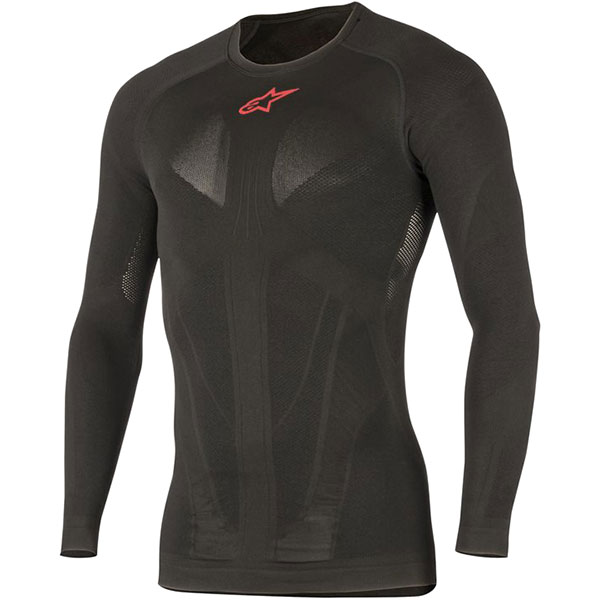 Image of Alpinestars Tech Top Long Sleeve Summer Base Layer - Black Red