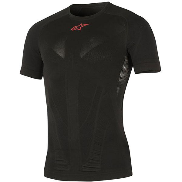 Image of Alpinestars Tech Top Short Sleeve Summer Base Layer - Black Red