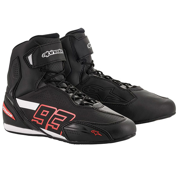 Image of Alpinestars Austin Riding Shoes - Black / Red