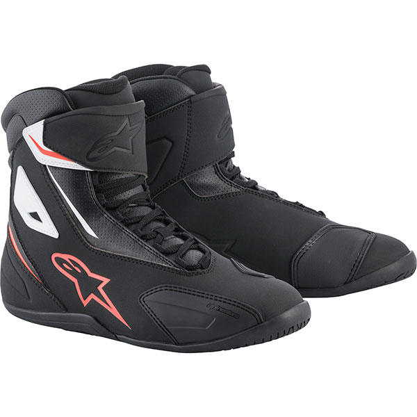 Image of Alpinestars Fastback-2 Shoes - Black / White / Fluo Red