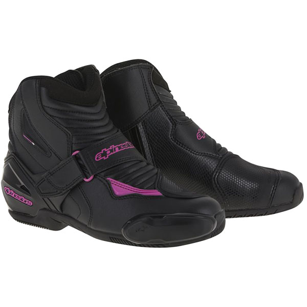 Image of Alpinestars Stella SMX-1 R Boots - Black / Fuchsia