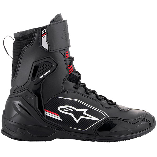 Alpinestars Superfaster Shoes - Black / Grey / Bright Red