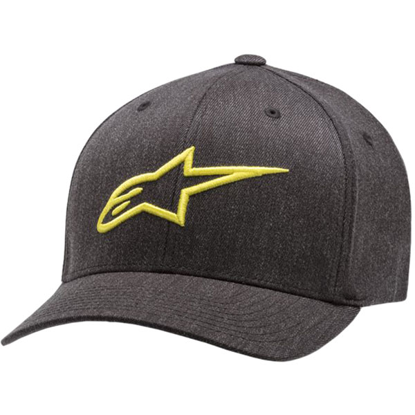 Image of Alpinestars Ageless Curve Cap - Charcoal Heather / Hi Vis Yellow