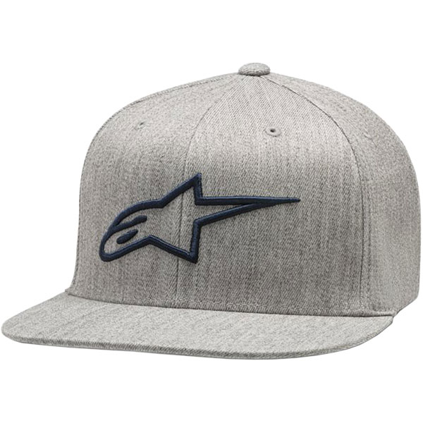 Image of Alpinestars Ageless Flat Bill Cap - Grey Heather / Navy
