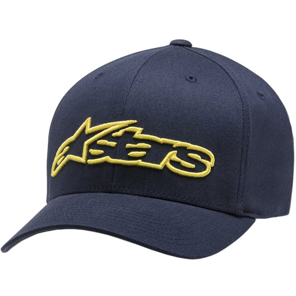Image of Alpinestars Blaze Flexfit Cap - Navy / Yellow