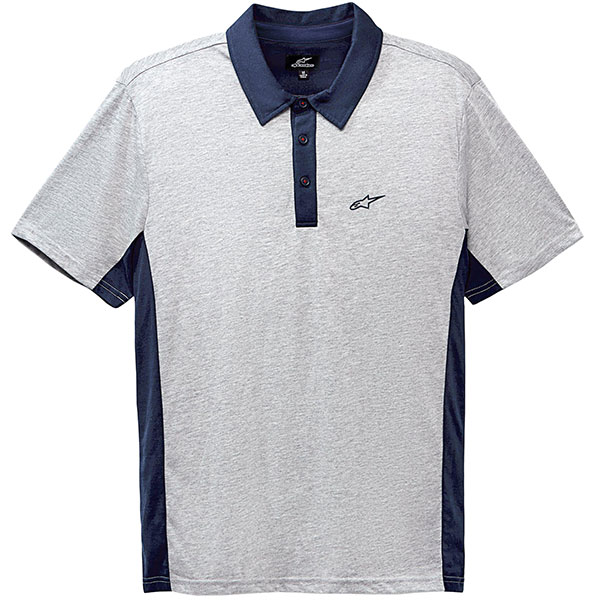 Image of Alpinestars Championship Polo Shirt - Grey Heather / Navy