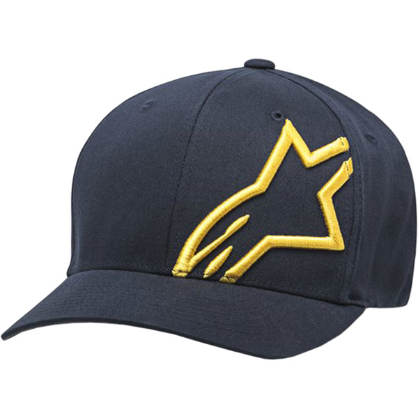 Image of Alpinestars Corp Shift 2 Flex Fit Cap - Navy / Gold