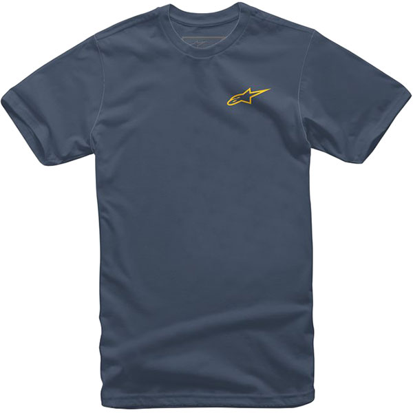 Image of Alpinestars Neu Ageless T-Shirt - Navy / Gold