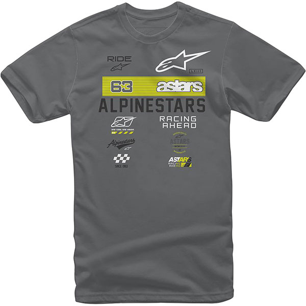 Image of Alpinestars Sponsored Tee T-Shirt - Charcoal