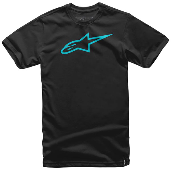 Image of Alpinestars Ageless Classic Tee - Black / Turquoise