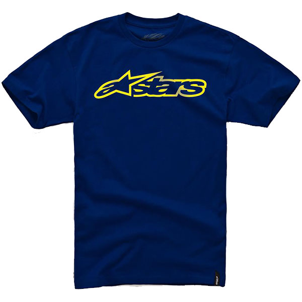 Image of Alpinestars Blaze Classic T-Shirt - Navy / Yellow