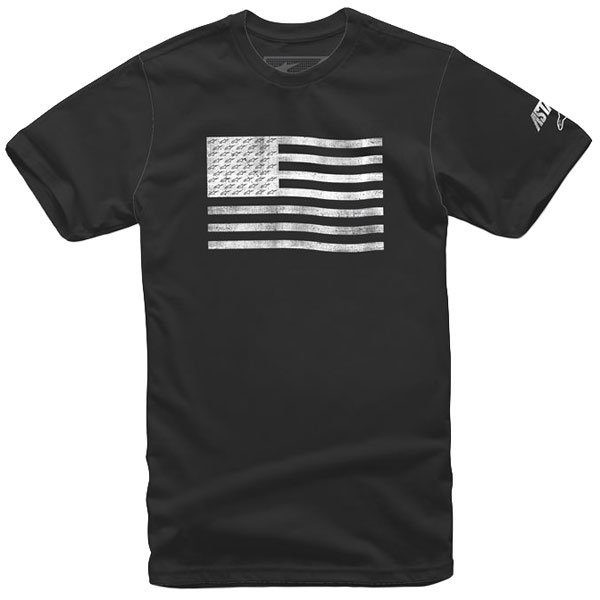 Alpinestars Flag Tee T-Shirt - Black - SPORTSBIKESHOP