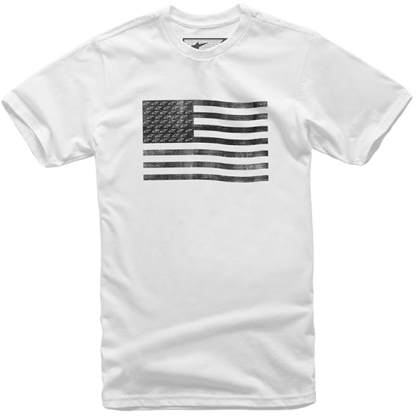 Image of Alpinestars Flag Tee T-Shirt - White