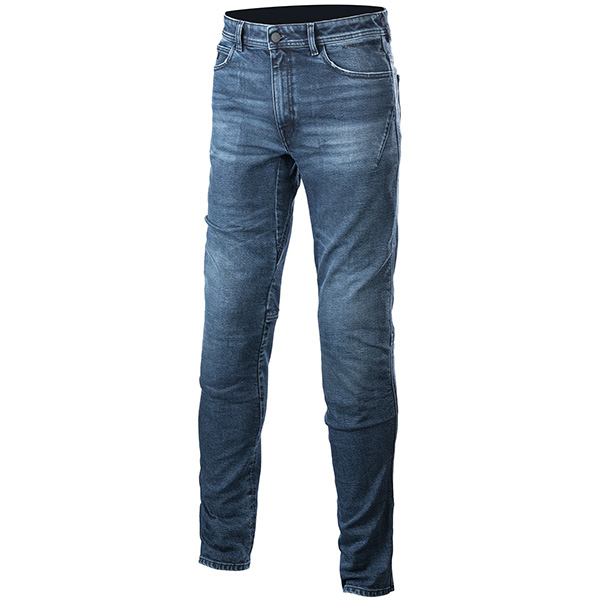 Alpinestars Argon Slim Fit Denim Jeans - Mid Blue - FREE UK DELIVERY