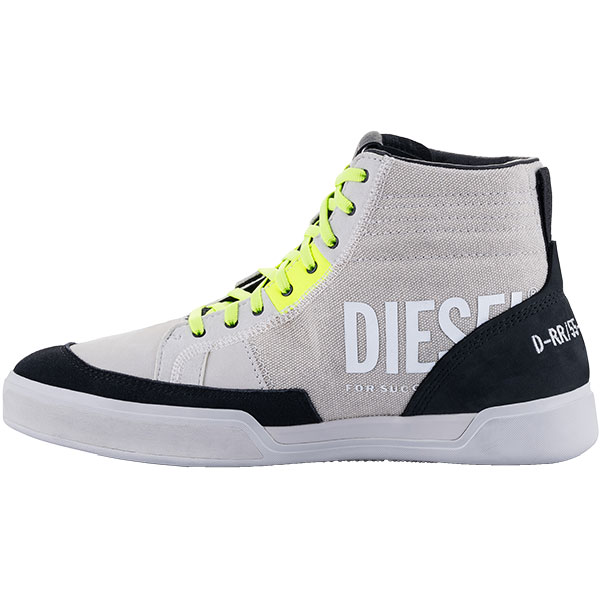 Alpinestars Diesel Aiko Riding Shoes Light Grey / Yellow Fluo FREE