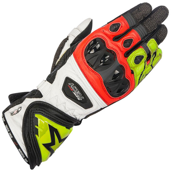 Image of Alpinestars Supertech Glove - Black / Fluo Yellow / Red