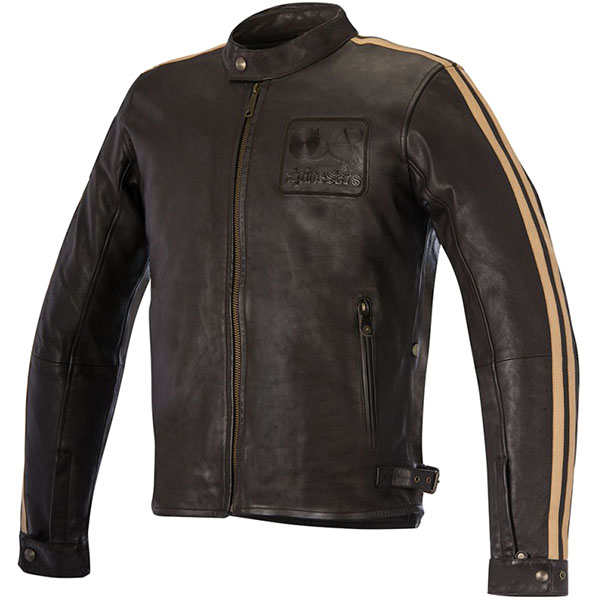 Image of Alpinestars Charlie Leather Jacket - Vintage Brown Sand