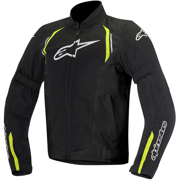 Image of Alpinestars AST Air Textile Jacket - Black / Yellow Fluo