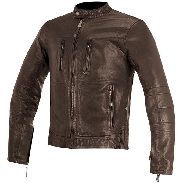 Image of Alpinestars Brass Leather Jacket - Tobacco Brown