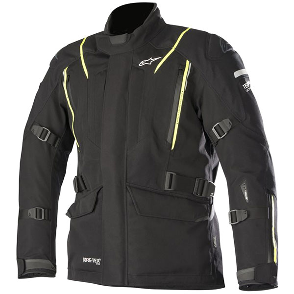 Image of Alpinestars Big Sur Gore-Tex Pro Textile Jacket - Black / Fluo Yellow