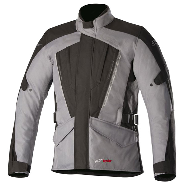 Image of Alpinestars Volcano Drystar Textile Jacket - Black / Dark Grey
