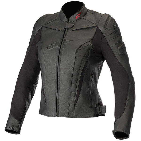 Image of Alpinestars Stella GP Plus R V2 Leather Jacket - Black / Black