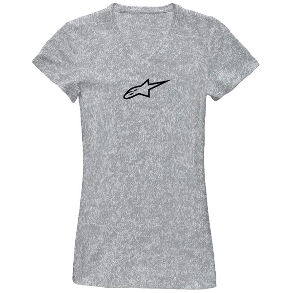 Image of Alpinestars Stella Ageless Ladies V-Neck T-Shirt - Heather Grey