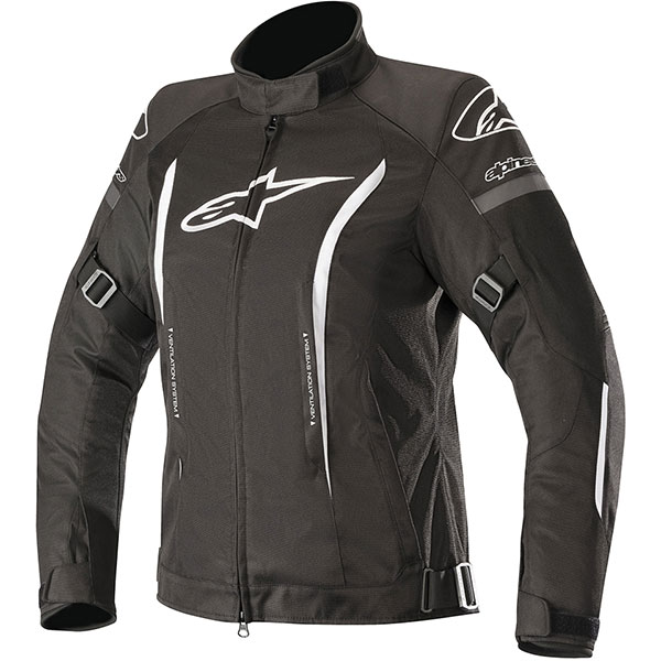 Image of Alpinestars Stella Gunner V2 Waterproof Textile Jacket - Black / White