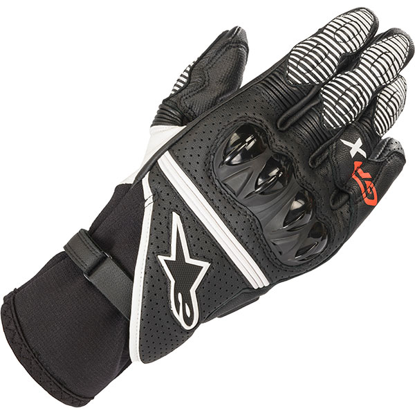 Image of Alpinestars GP X V2 Leather Gloves - Black / White