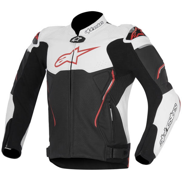 Alpinestars Atem Leather Jacket Red Black White Free Uk Delivery Alpinestars Atem Leather Jacket Red Black White Thumb 0