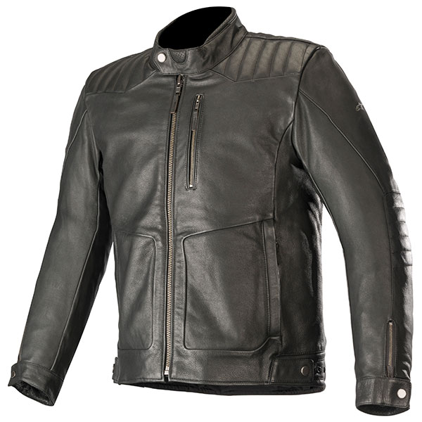 Image of Alpinestars Crazy Eight Leather Jacket - Black