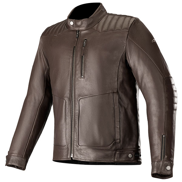 Image of Alpinestars Crazy Eight Leather Jacket - Tobacco Brown