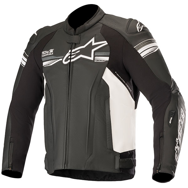 Image of Alpinestars GP-R V2 Leather Jacket - Black / Mid Grey
