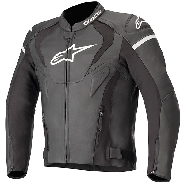 Alpinestars Jaws V3 Leather Jacket - Black - FREE UK DELIVERY