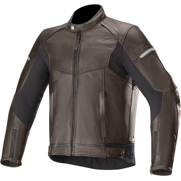 Image of Alpinestars SP-55 Leather Jacket - Tobacco Brown