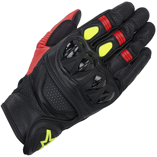 Image of Alpinestars Celer Glove - Black / Red / Fluo Yellow