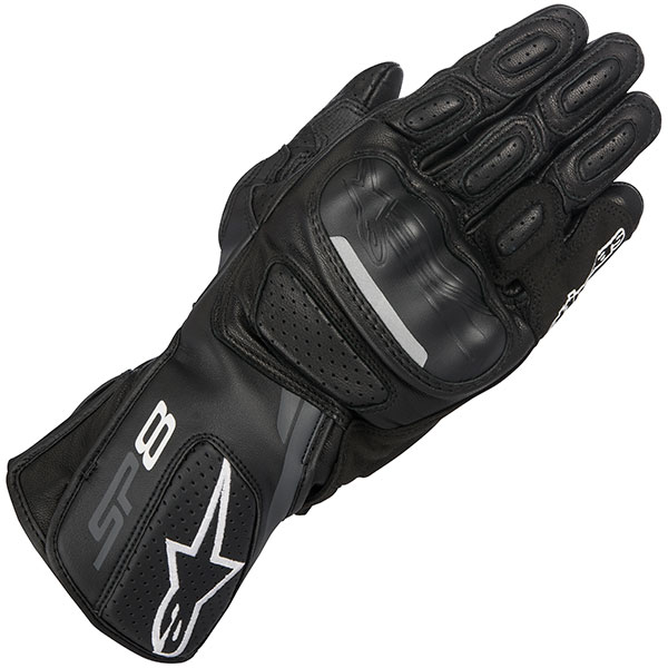 dark grey leather gloves