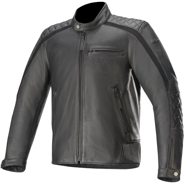 Image of Alpinestars Hoxton V2 Leather Jacket - Black