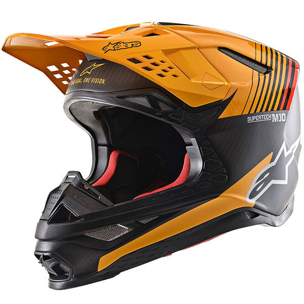 Image of Alpinestars Supertech M10 Dyno - Black Carbon / Orange
